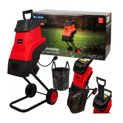 Rozdrabniacz Do Gałęzi Sekator Rębak Elektryczny Mocny 3600w 45mm + Torba 45l