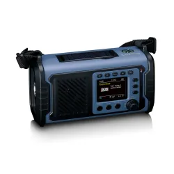 Radioodbiornik Lenco PDR-255BU Ładowanie solarne Na korbkę Latarka Powerbank Radio DAB+ Niebieski