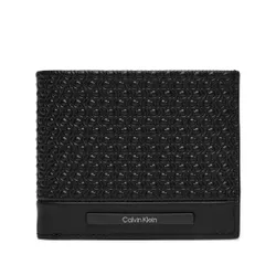 Большой мужской кошелек Calvin Klein Modern Bar Bifold 6cc с Биллом K50k511374 Black Nano Mono 0GL