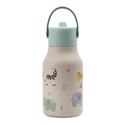 Butelka dziecięca na wodę Lund London Little Childrens Water Bottle 400 ml - safari