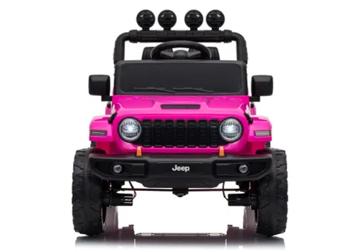 Auto Na Akumulator Jeep Rubicon 2X200W 24V Eva Skóra LED Pilot Radio MP3