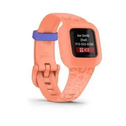 Smartband Garmin Vivofit jr. 3 Peach Leopard