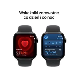 Apple Watch Series 10 GPS AI 46mm aluminium onyks pasek sportowy czarny S/M DEMO