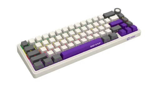 Klawiatura mechaniczna Lorgar KBP70MW Toxic Purple Beżowy