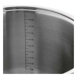 Garnek wysoki ze stali nierdzewnej z pokrywką Starke Pro Aveiro 10 l