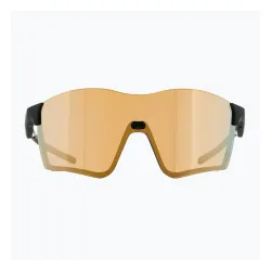 Okulary przeciwsłoneczne Red Bull SPECT Fuse matt black/brown with gold mirror