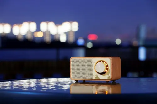 Radioodbiornik Sangean GENUINE MINI WR-7 Radio FM Bluetooth Orzech