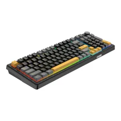 Klawiatura gamingowa White Shark Excalibur czarna KTT Wine Red RGB Hot-Swap