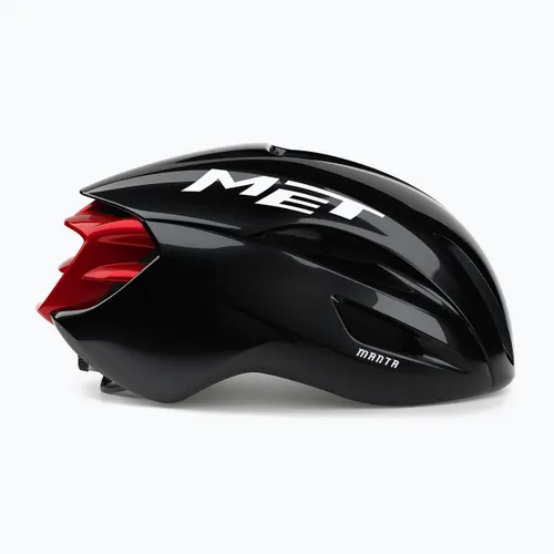 Kask rowerowy MET Manta MIPS black/red glossy