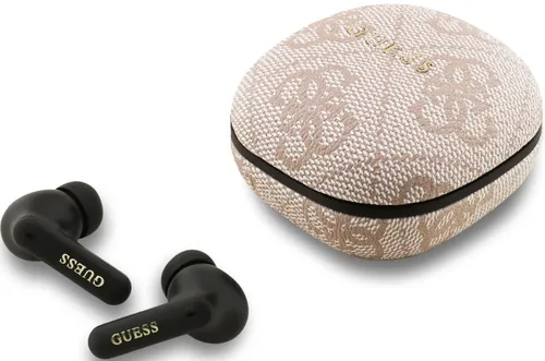 Słuchawki dokanałowe GUESS 4G Classic Metal Logo Różowy