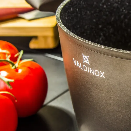 Garnek aluminiowy z pokrywką VALDINOX AURUM CIEMNOBRĄZOWY 3,2 l