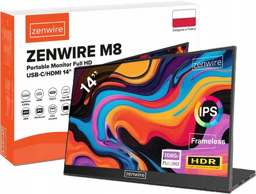 Monitor ZENWIRE M8 14" 1920x1080px IPS