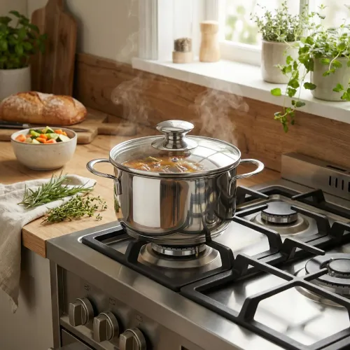 KUCHENPROFI Mini 0,65 l - garnek ze stali nierdzewnej z pokrywką