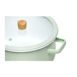 Garnek GERLACH Natur Enamel 20 cm Zielony