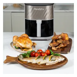 Air Fryer Frytkownica beztłuszczowa BLENDYGO Air 6l z okienkiem do obserwacji postępów gotowania Szampański