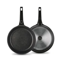 Patelnia marmurowa z odpinaną rączką STARKE PRO SVART 28 cm