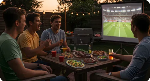 Grill węglowy ogrodowy Berdsen BD-892 żeliwny ruszt z pokrywą popielnik + termometr