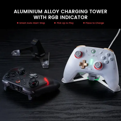 Pad GameSir HRG1011 Cyclone 2 Bundle White do PC Nintendo Switch iOS Android Bezprzewodowy Biały
