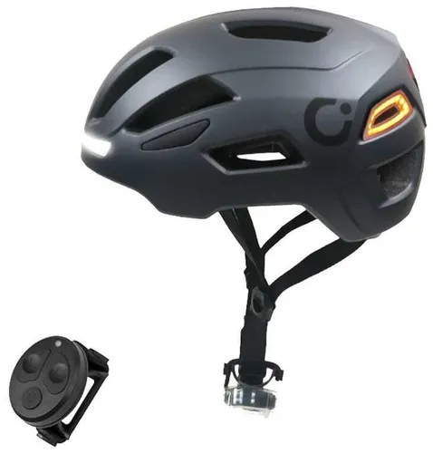 Kask rowerowy CECOTEC Brainguard Flash Czarny Miejski z lampką (rozmiar L/XL)