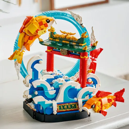 LEGO 80120 Chinese Festivals Karp przeskakujący przez Smoczą Bramę