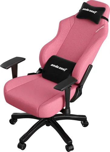 Fotel Anda Seat Luna L Pink Fabric Gamingowy do 100kg Tkanina Różowy