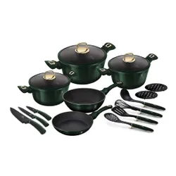 Zestaw garnków BERLINGER HAUS Emerald Metallic Line BH-7043 (17 elementów)