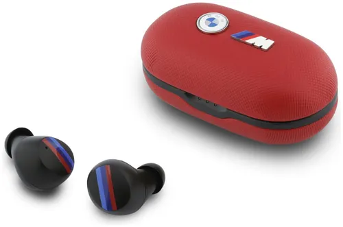 Słuchawki dokanałowe BMW M Metal Logo ENC Czerwony