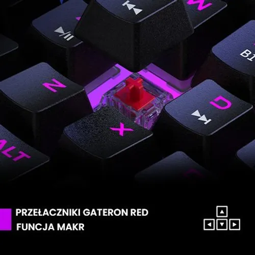 Klawiatura PREYON Red All Claw Gateron Red Hot Swap (PRAC61B)