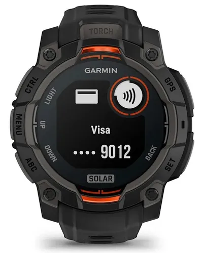Smartwatch GARMIN Instinct 3 45mm Solar Czarny