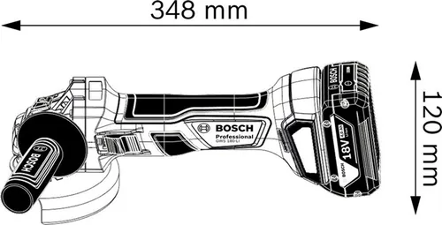 Bosch GWS 180-LI Taşlama makinesi (pil ve şarj cihazı olmadan)