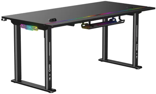 Biurko gamingowe COBRA Electra S CRF1621ELBKRGB Czarny