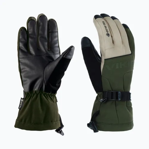 Rękawice narciarskie męskie Viking Hudson Gore-Tex Freeride olive/beige