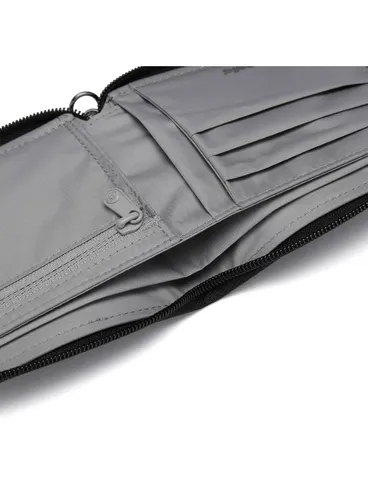Portfel antykradzieżowy Pacsafe RFIDsafe Zip Around Wallet - jet black