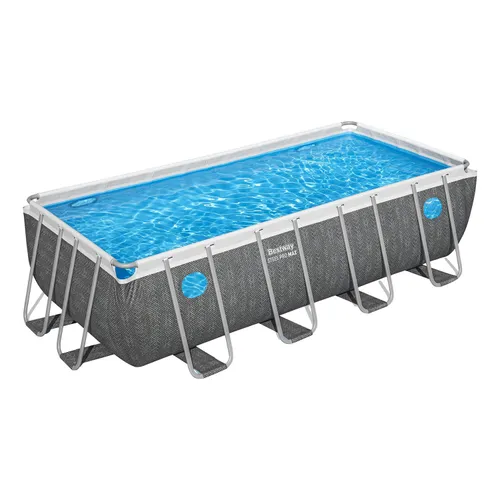 Basen stelażowy Bestway ogrodowy prostokątny 488x244x122 cm zestaw 10w1