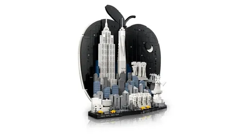 LEGO Architecture 21066 Nowy Jork Wielkie Jabłko, zestaw klocków 18+