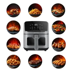 Air Fryer Frytkownica beztłuszczowa ELDOM FR45 Fritelo 4.2l z okienkiem do obserwacji postępów gotowania