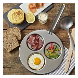 DE BUYER Mineral B Element 26 cm - patelnia do jajek sadzonych stalowa