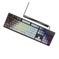 Klawiatura mechaniczna Lorgar Azar 514 RGB Biało-czarny