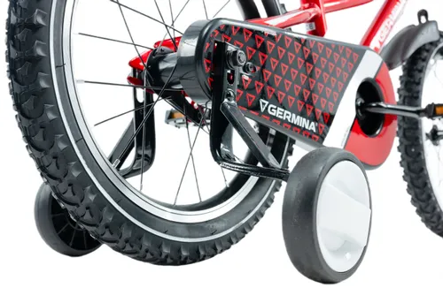 Rower dziecięcy GERMINA BMX 16 cali dla chłopca Czerwony