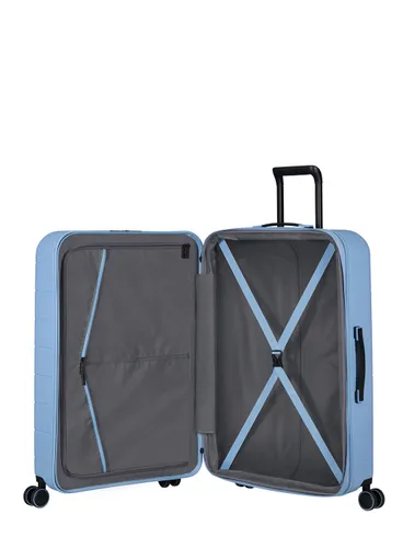 American Tourister'ın Büyük Genişletilmiş bavulu Novastream-pastel blue