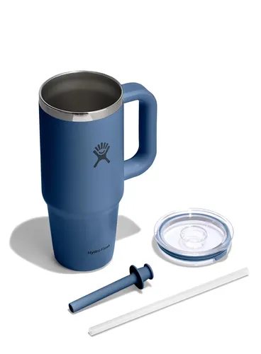 Kubek termiczny Hydro Flask 24 Oz  Travel Tumbler Clear Lid (710 ml) - harbor blue