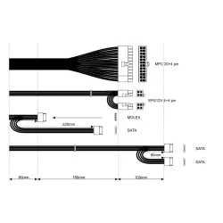 Zasilacz Akyga Ultimate AK-T1-300 300W Srebrny