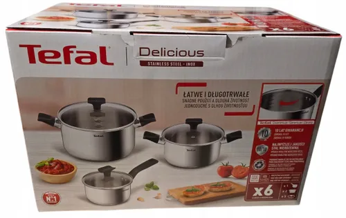 Zestaw garnków TEFAL Delicius B925S655 (6 elementów)