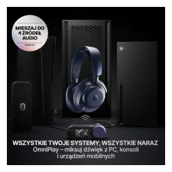 Słuchawki bezprzewodowe z mikrofonem SteelSeries Arctis Nova Pro Omni Nauszne Granatowy