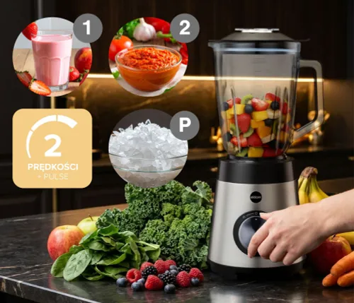 Блендер Eldom стационарный BK7S Stalo 1 бутылка в комплекте