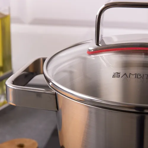 Zestaw garnków Ambition Selection Indukcja Stal nierdzewna 8 elementów