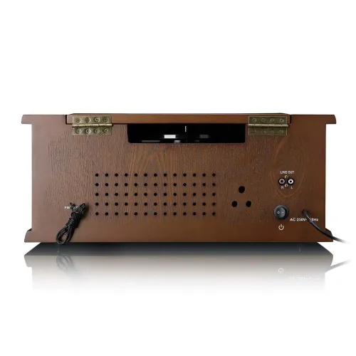 Gramofon Lenco TCD-3571MY Półautomatyczny Napęd paskowy Przedwzmacniacz Bluetooth Brązowy