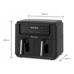Air Fryer Frytkownica beztłuszczowa TURBOTRONIC TT-AF118 7.6l z podwójnym koszem