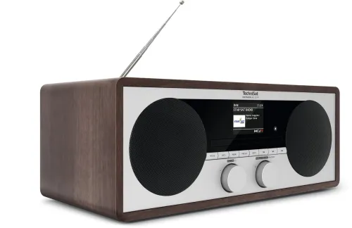 Radioodbiornik TechniSat DigitRadio 451 CD IR Radio FM DAB+ Internetowe Bluetooth Brązowy