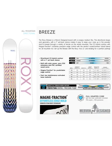 Deska snowboardowa Roxy Breeze - Długość (cm) - 151